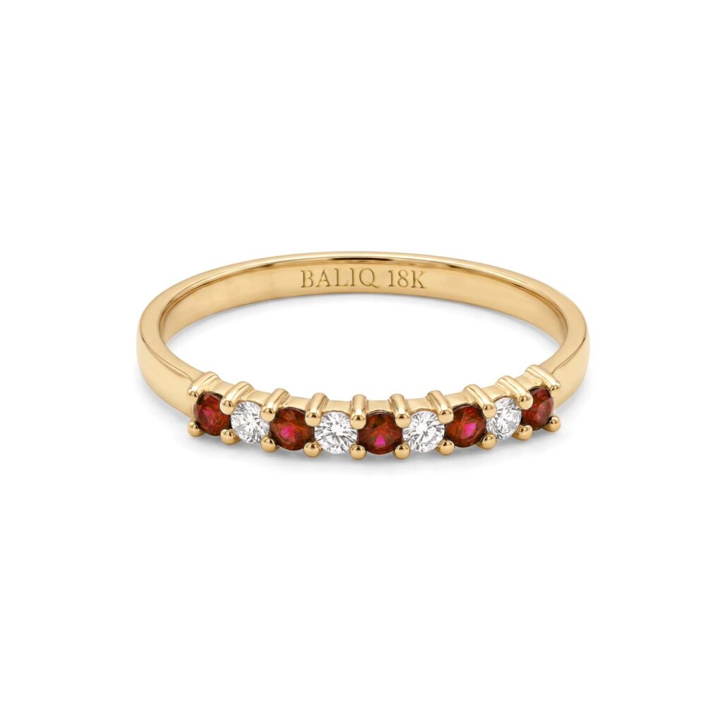 Anillo Rubí Oro 18K & Brillantes