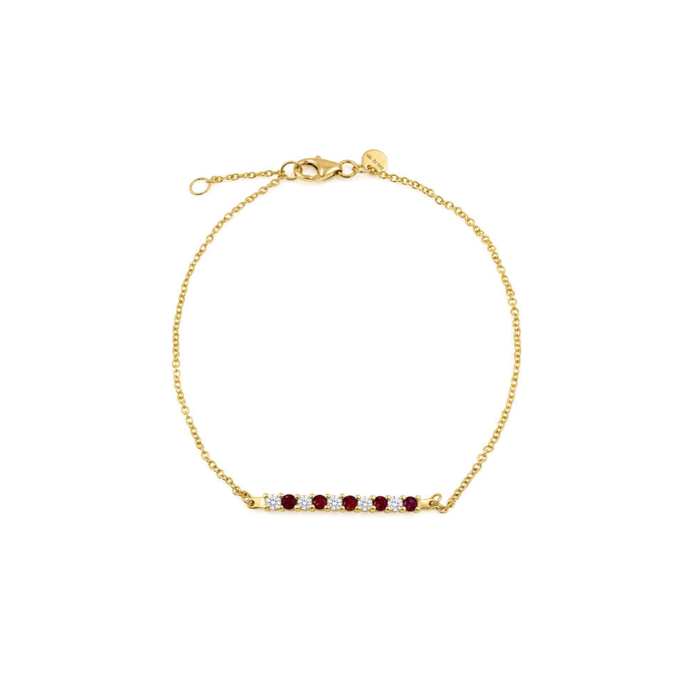 Pulsera Rubí Oro 18K & Brillante