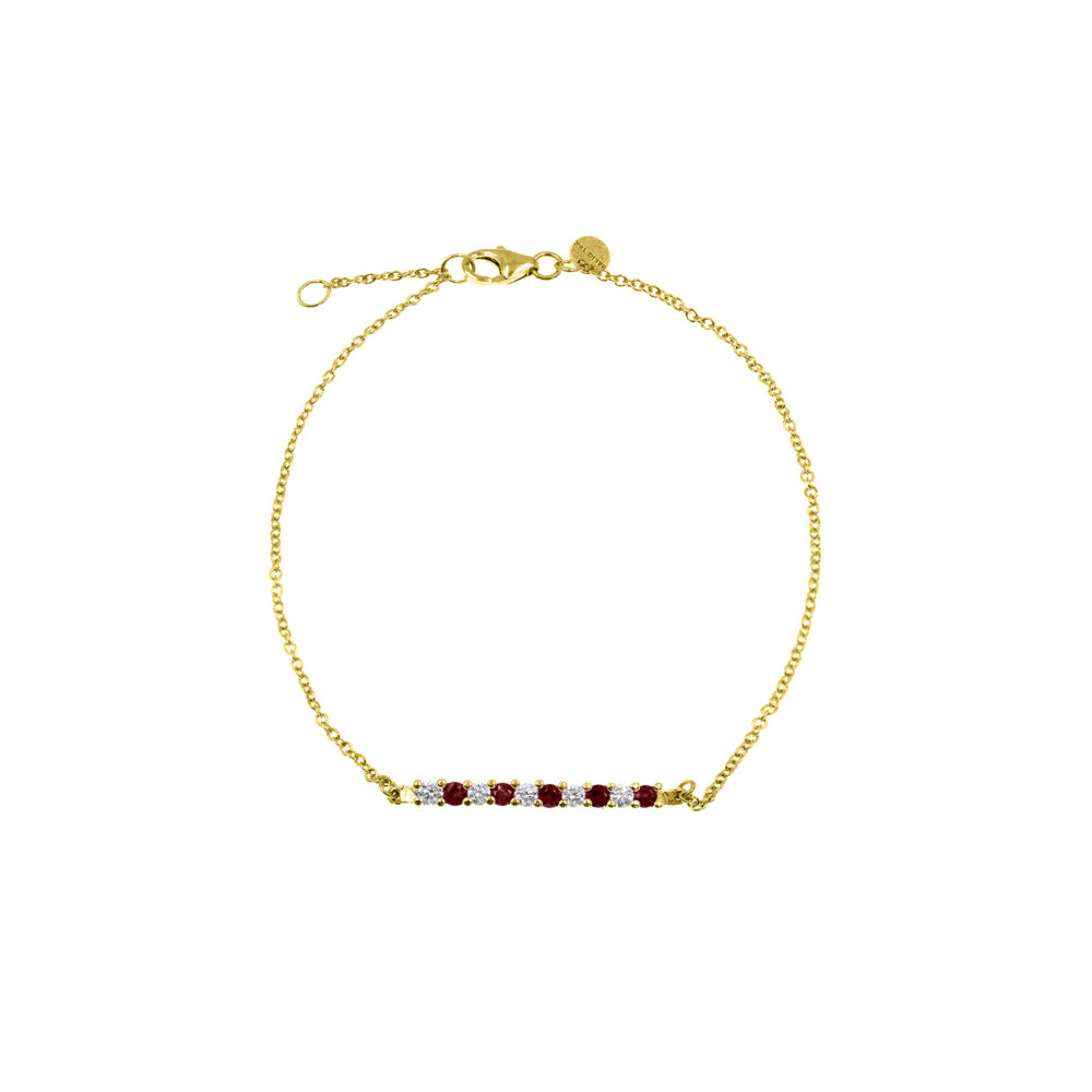 Pulsera Rubí Oro 18K & Brillante