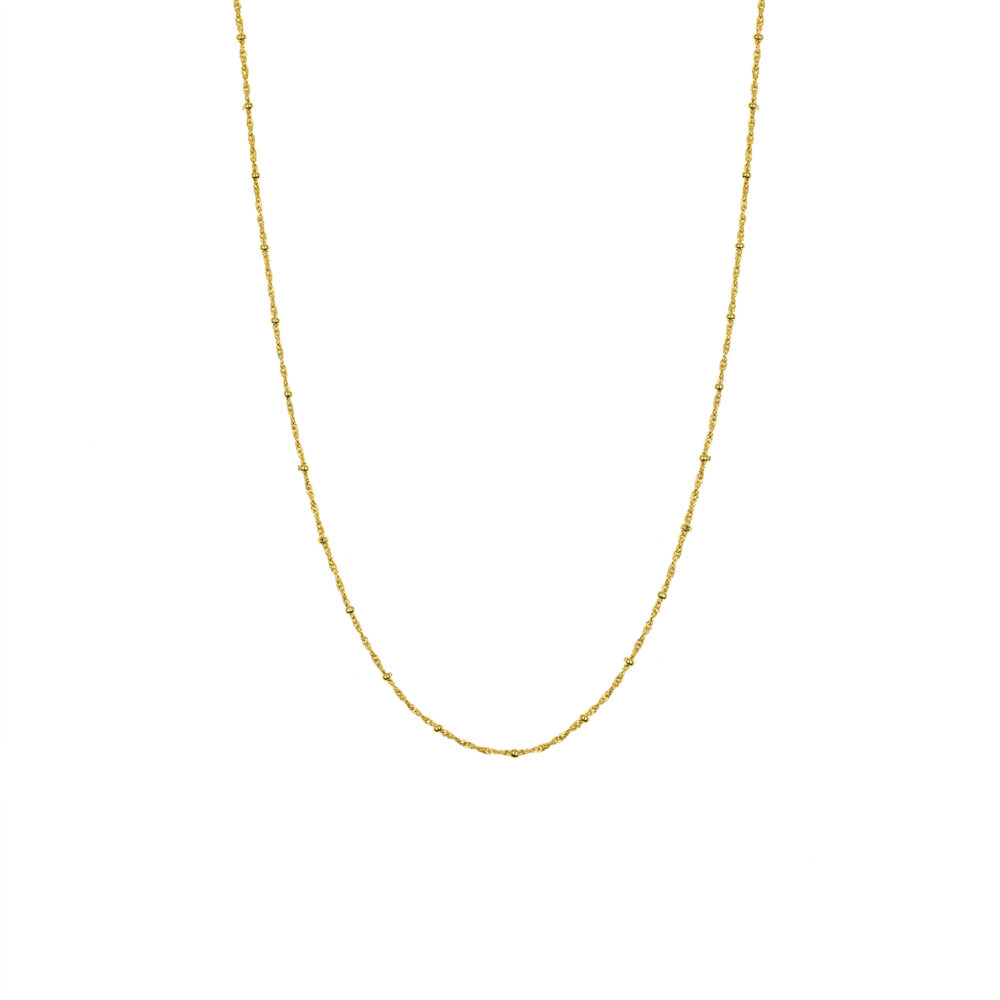 Cadena Cordon Bolitas Oro 18K