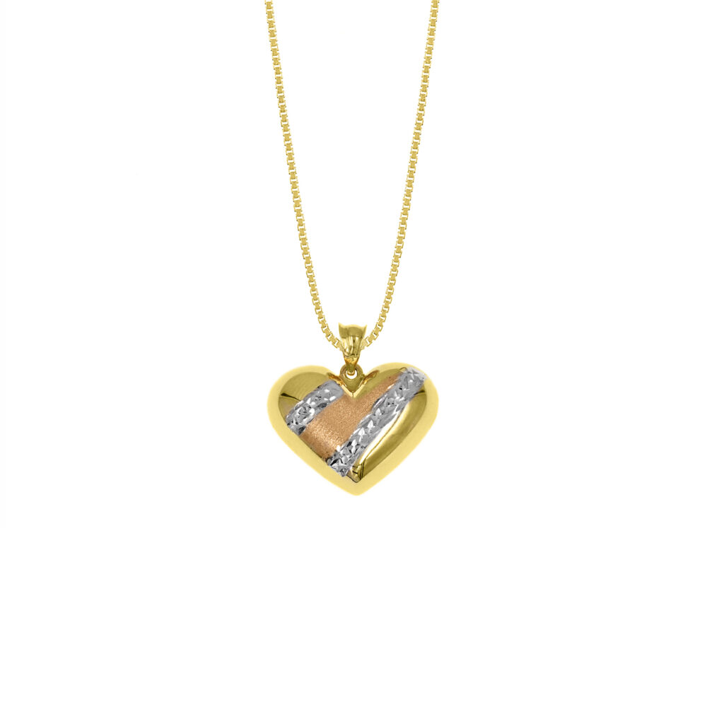 Collar Corazón Oro 18K