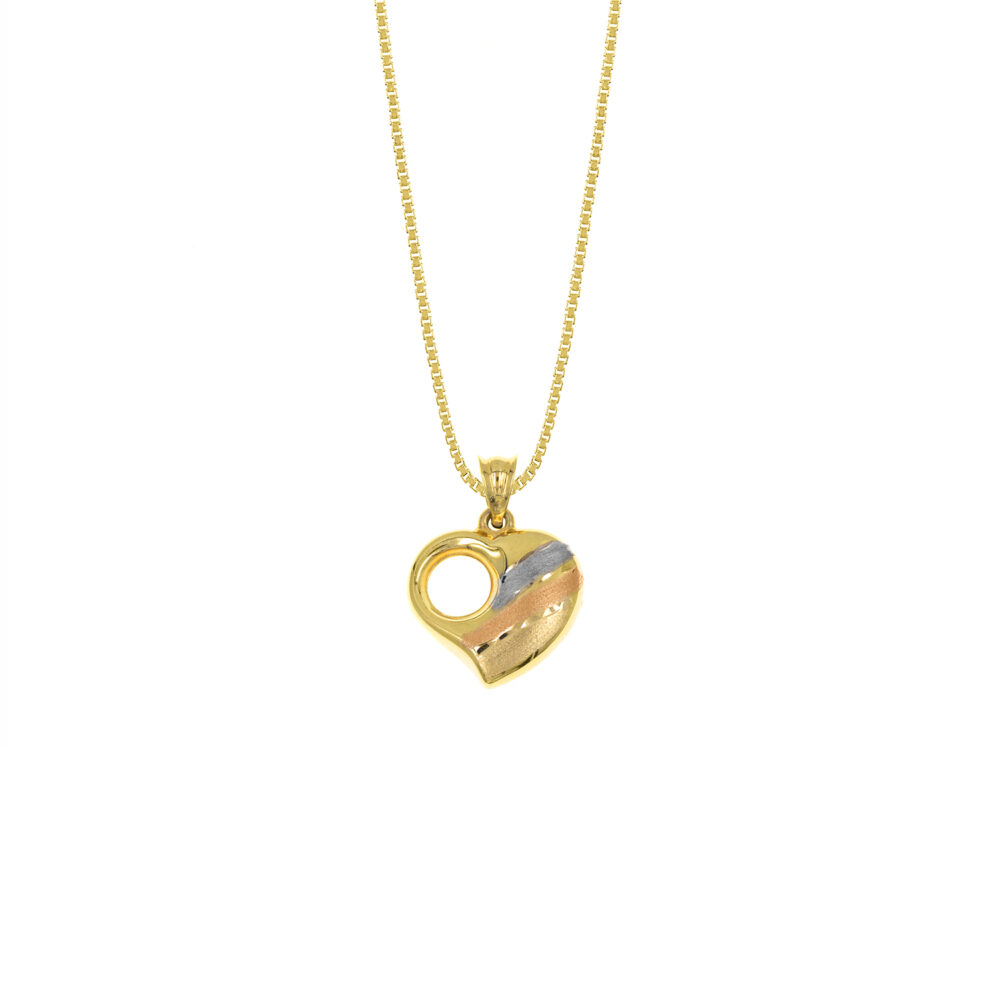 Collar Tres Colores Casual Oro 18K