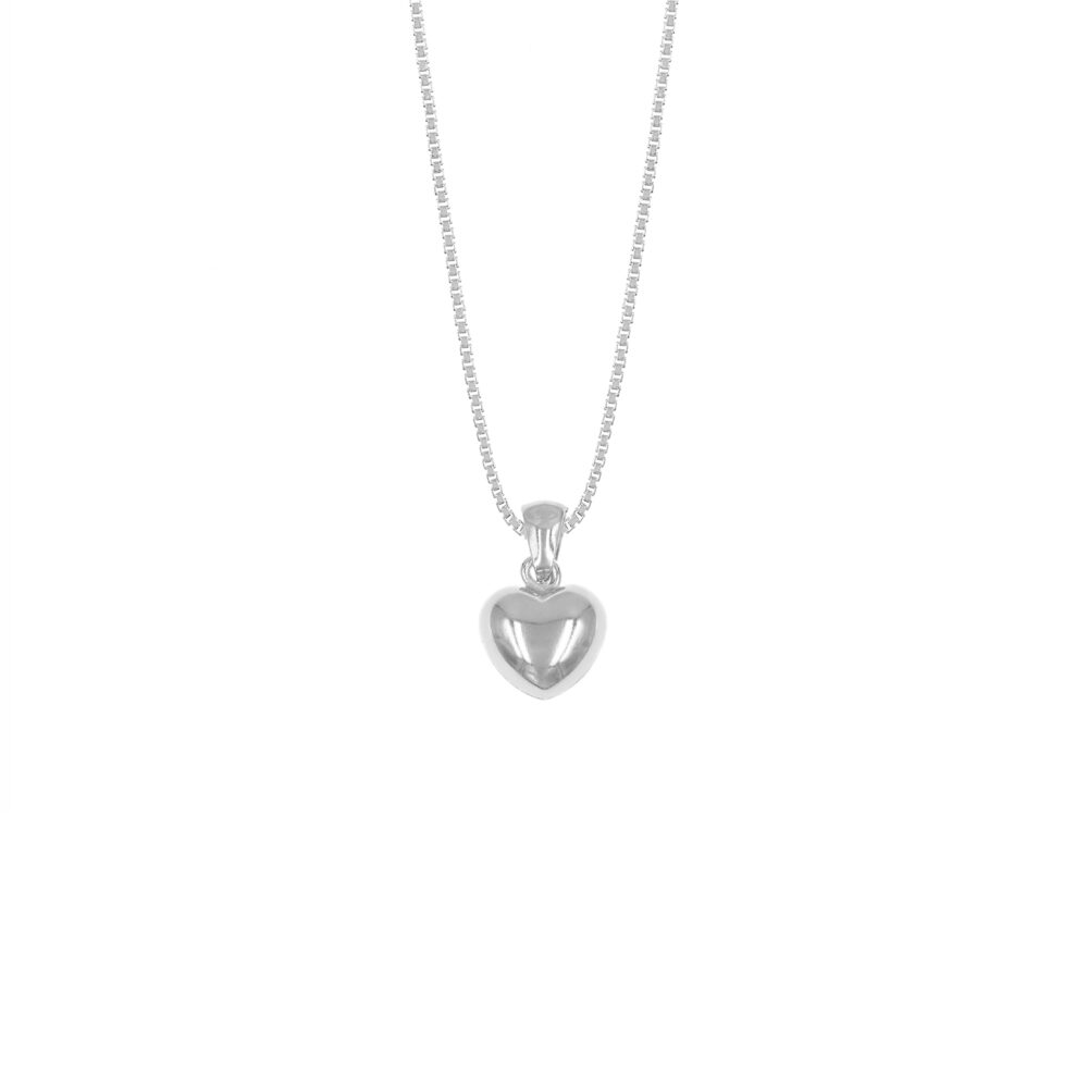 Collar Corazón Casual Plata 925
