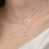 - Collar Corazón Casual Plata 925