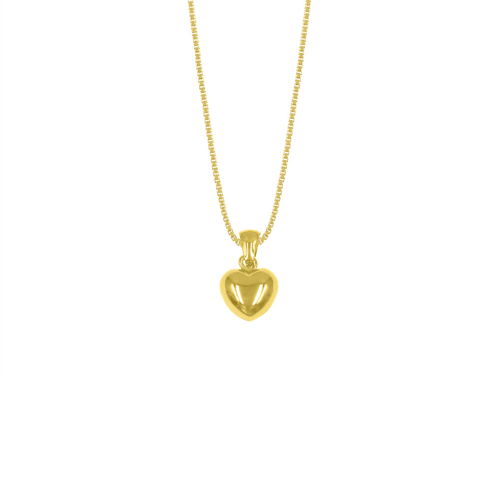 Collar Corazón Casual GoldenSilver