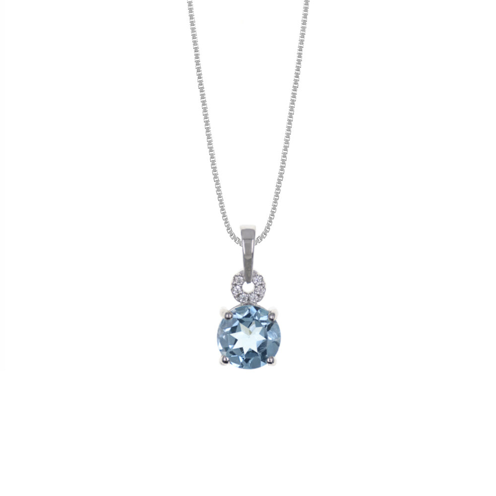 Collar Casual Topacio Plata 925