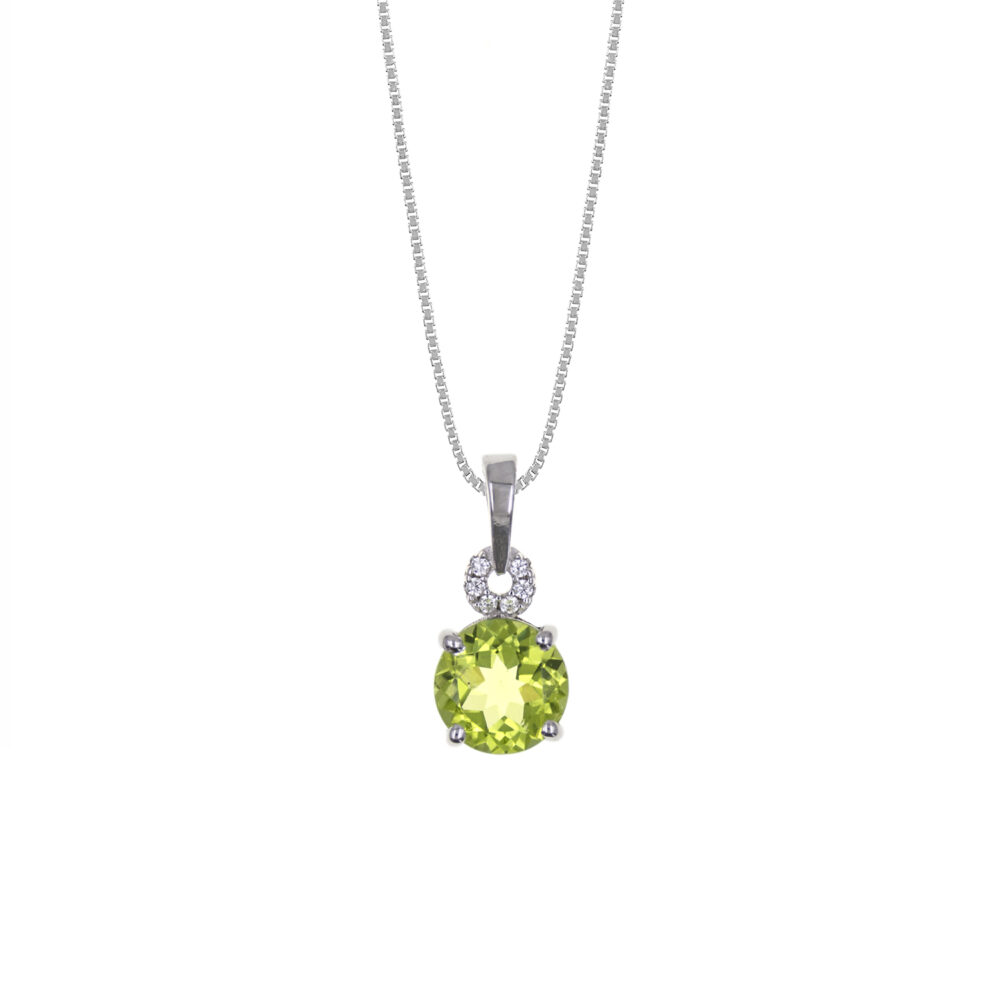 Collar Casual Peridoto Plata 925