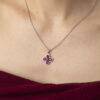 - Collar Casual Rubí Plata 925