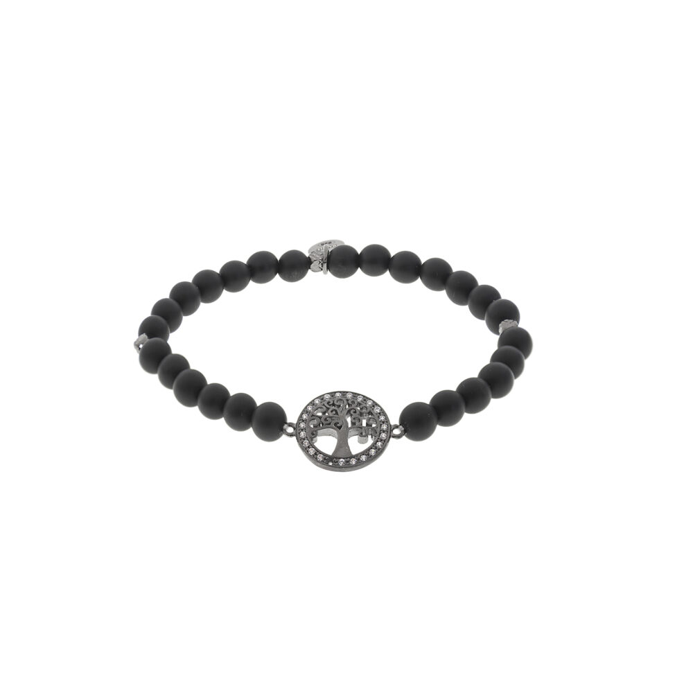 Pulsera Arbol de la Vida BlackSilver Plata 925