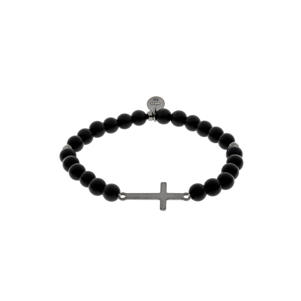 Pulsera Bolas & Cruz Plata 925