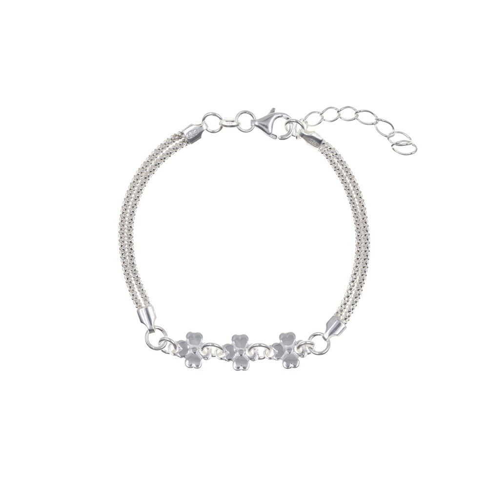 Pulsera Popcorn Flores Plata 925