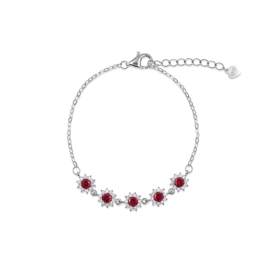 Pulsera Rubí Roset Plata 925