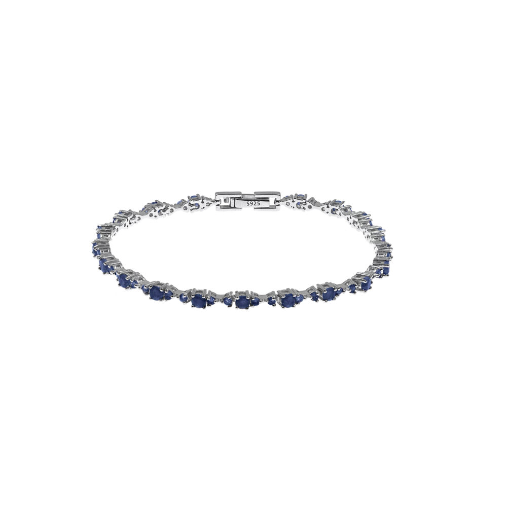 Pulsera Zafiro Plata 925