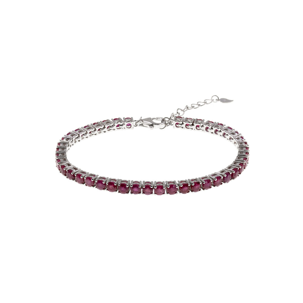 Pulsera Rubí Plata 925