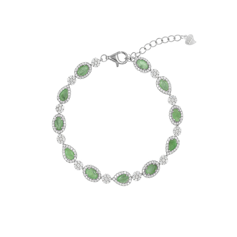 Pulsera Esmeralda Bestfriends Plata 925