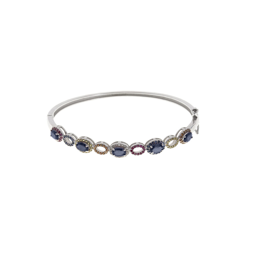 Bangle Zafiro Plata 925 & Brillantes