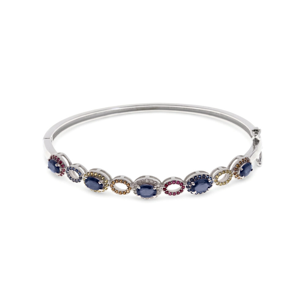 Bangle Zafiro Plata 925 & Brillantes