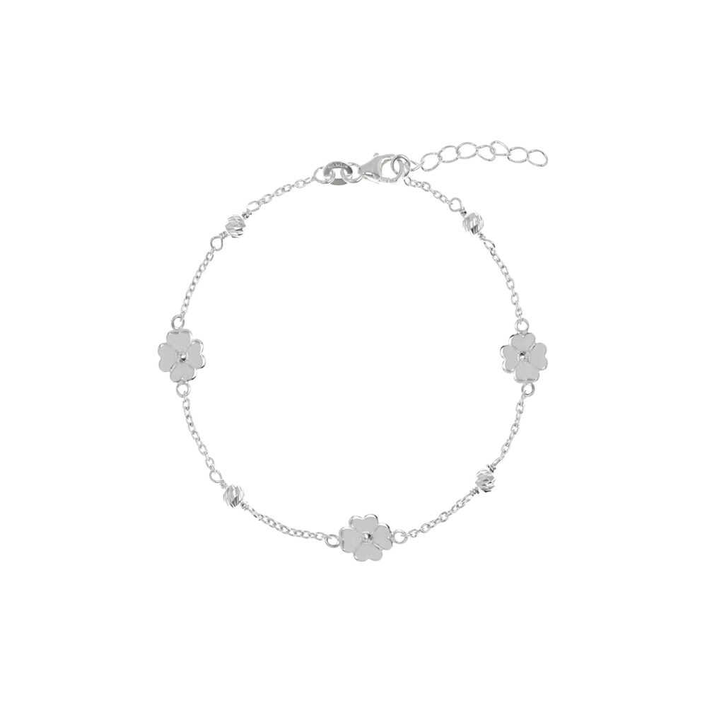 Pulsera Trébol Plata 925