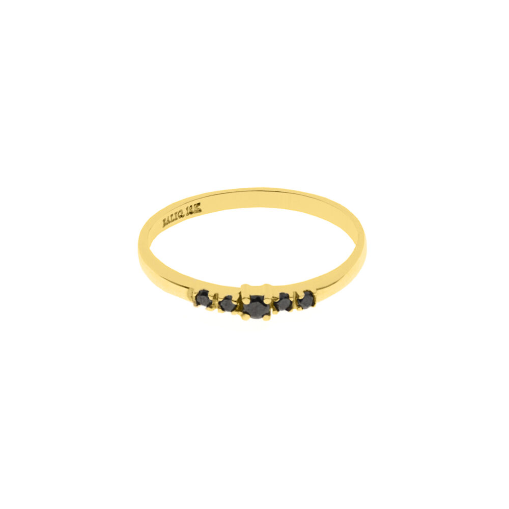 Anillo Casual Cintillo Oro 18K & Brillantes