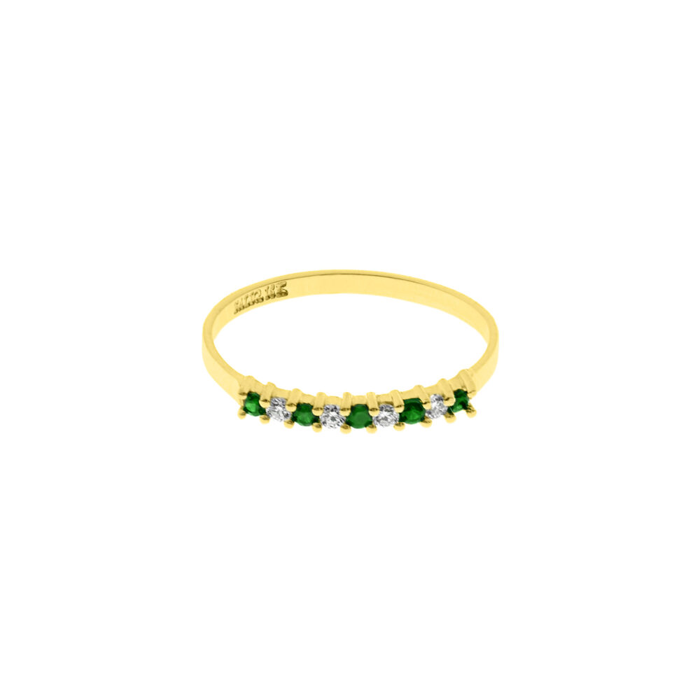 Anillo Esmeralda Casual Oro 18K & Brillantes