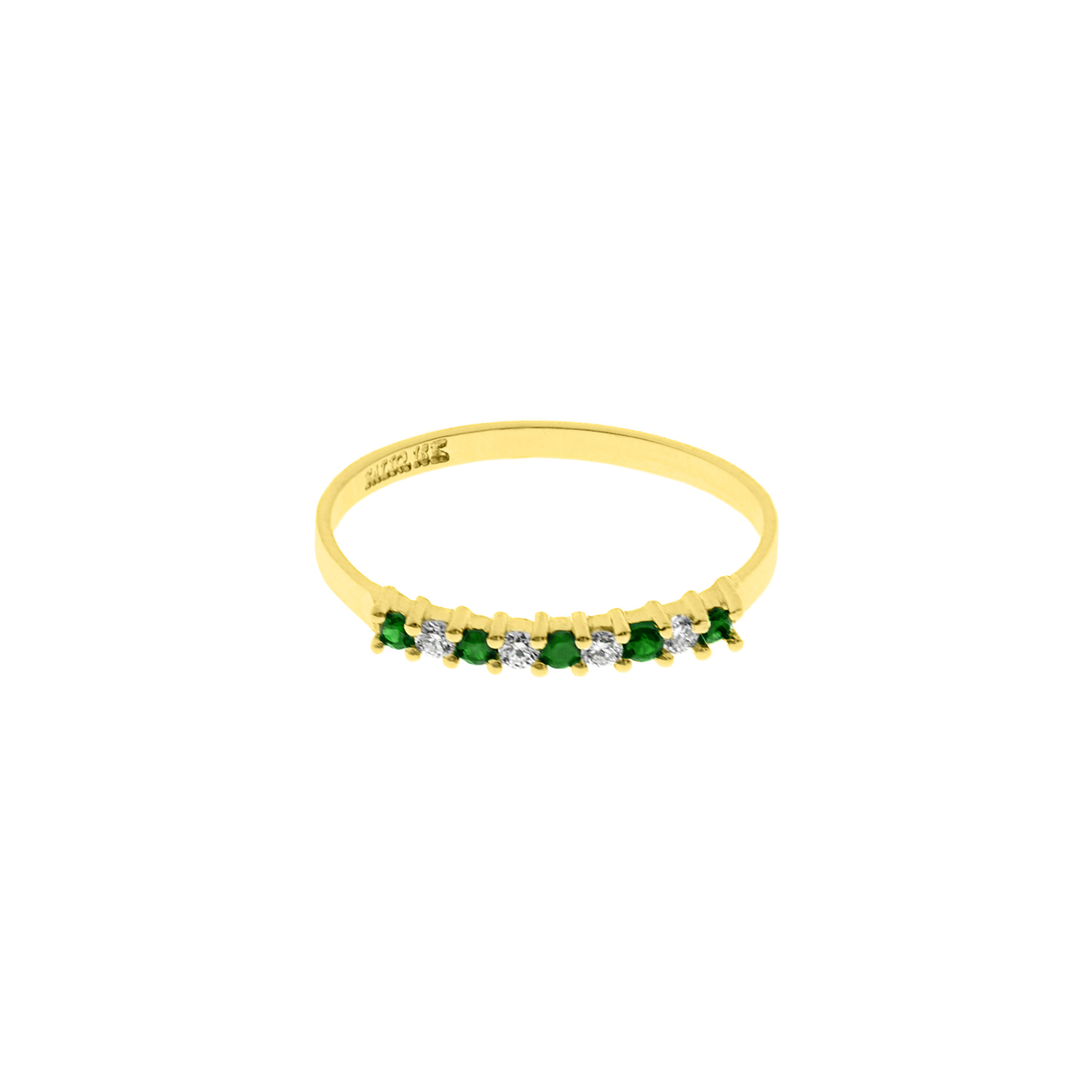 - Anillo Esmeralda Casual Oro 18K & Brillantes