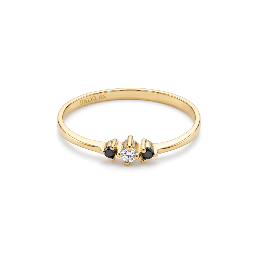 Anillo Trio Casual Oro 18K & Brillantes