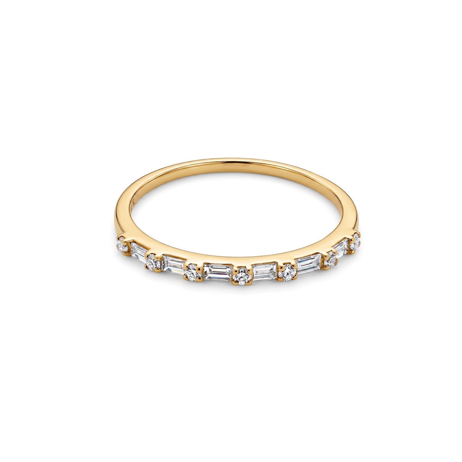 - Anillo Baguette Casual Oro 18K & Brillantes