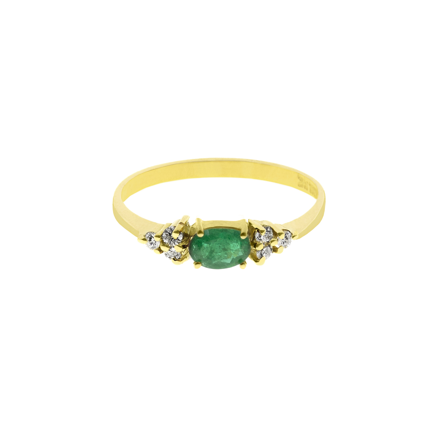 - Anillo Esmeralda Oro 18K & Brillantes