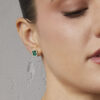 - Aretes Trébol Esmeralda Oro 18K & Brillantes