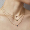 - Collar Trébol Zafiro Oro 18K & Brillantes