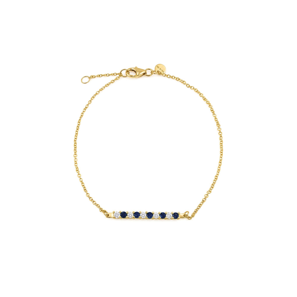 Pulsera Zafiro Riviere Oro 18K & Brillante