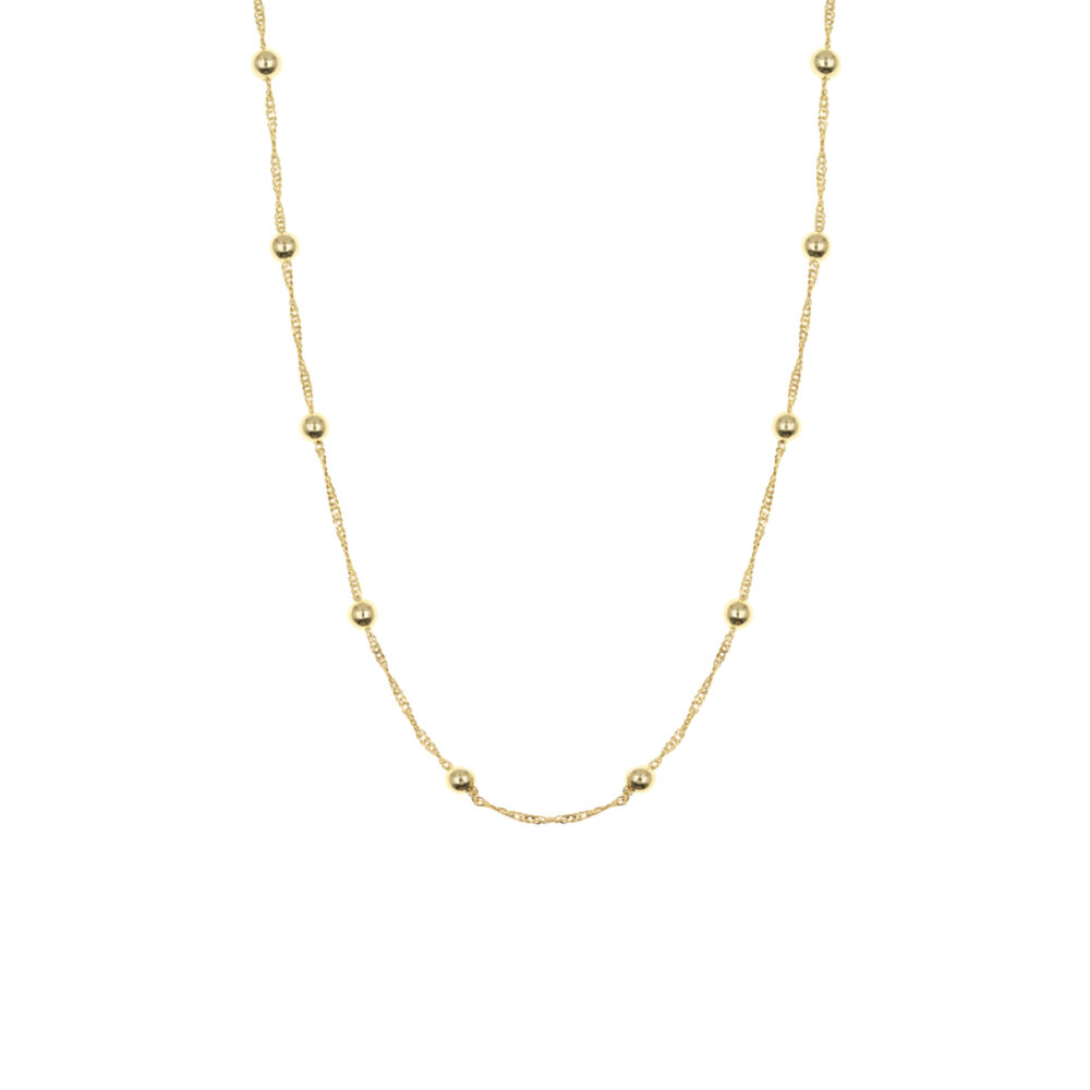 Collar Bolitas Goldensilver