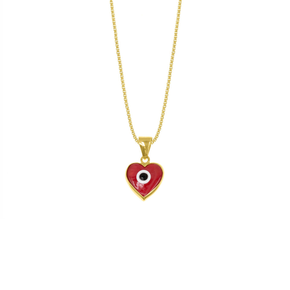 Collar Ojo Turco Casual Oro 18K