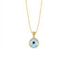 - Collar Ojo Turco Redondo Oro 18K