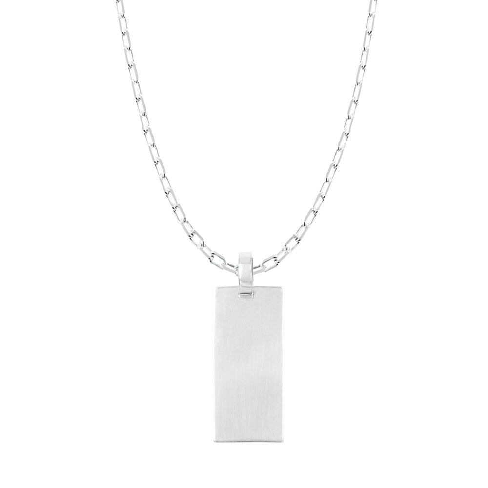 Collar Rectangular Longata Plata 925