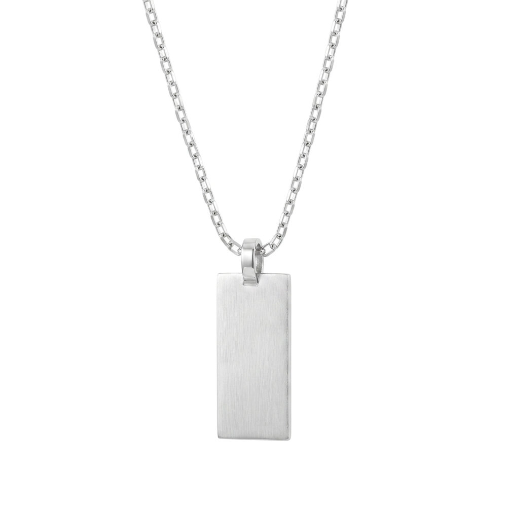 Collar Rectangular Longata Plata 925