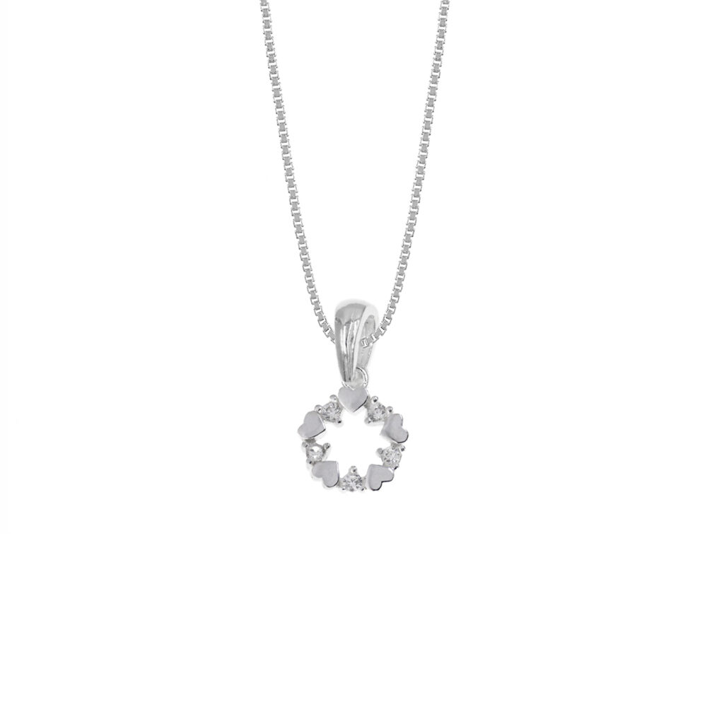 Collar Corazón Casual Plata 925
