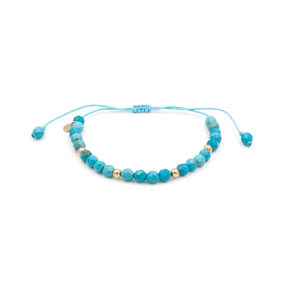 Pulsera Magnesite Oro 18K