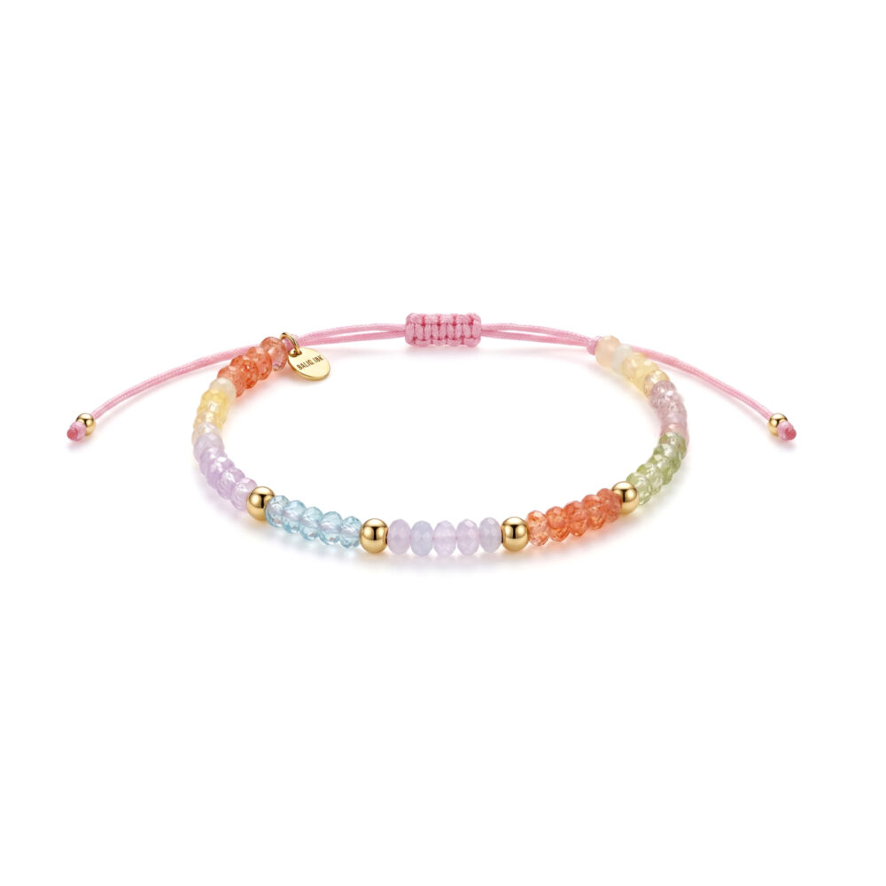 Pulsera Berilo Multicolor Oro 18K