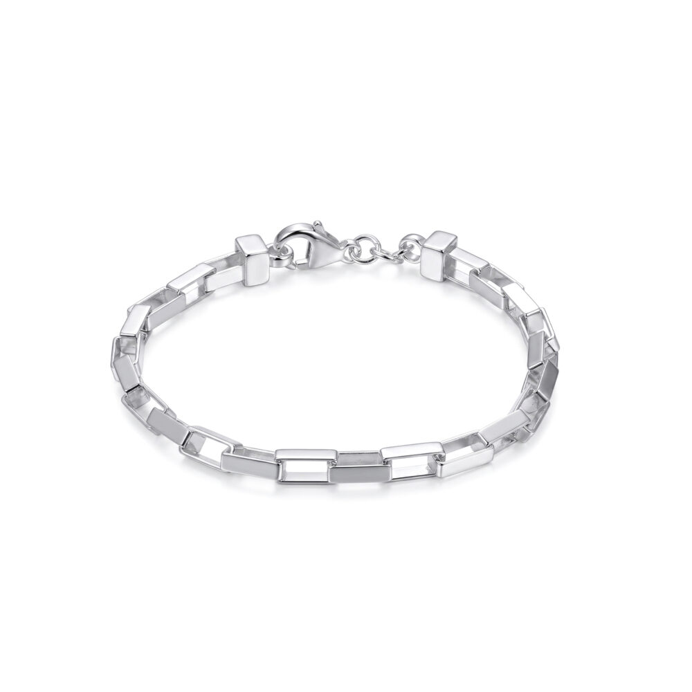 Pulsera Longata Rectangular Plata 925