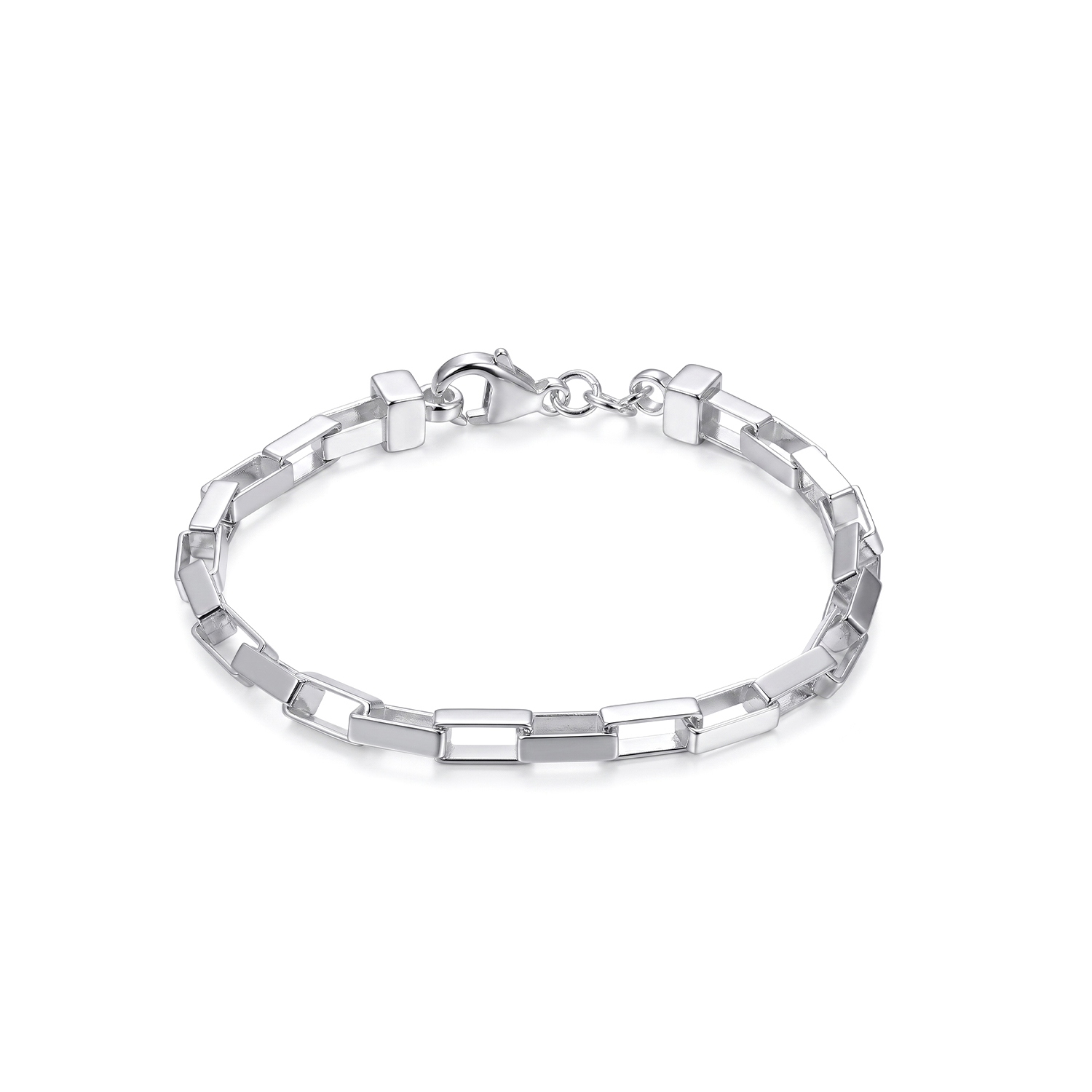 - Pulsera Longata Rectangular Plata 925