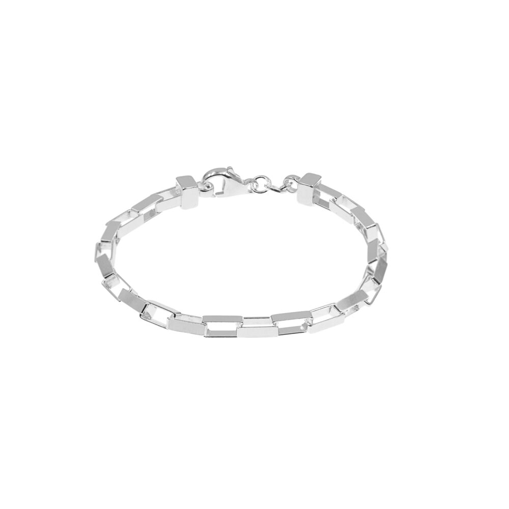 Pulsera Longata Rectangular Plata 925