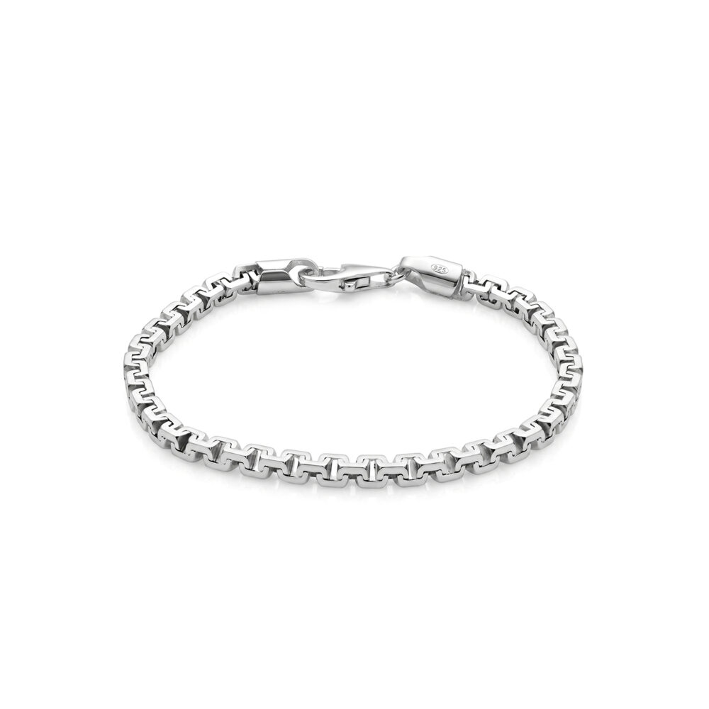 Pulsera Engranaje Plata 925 Hombre