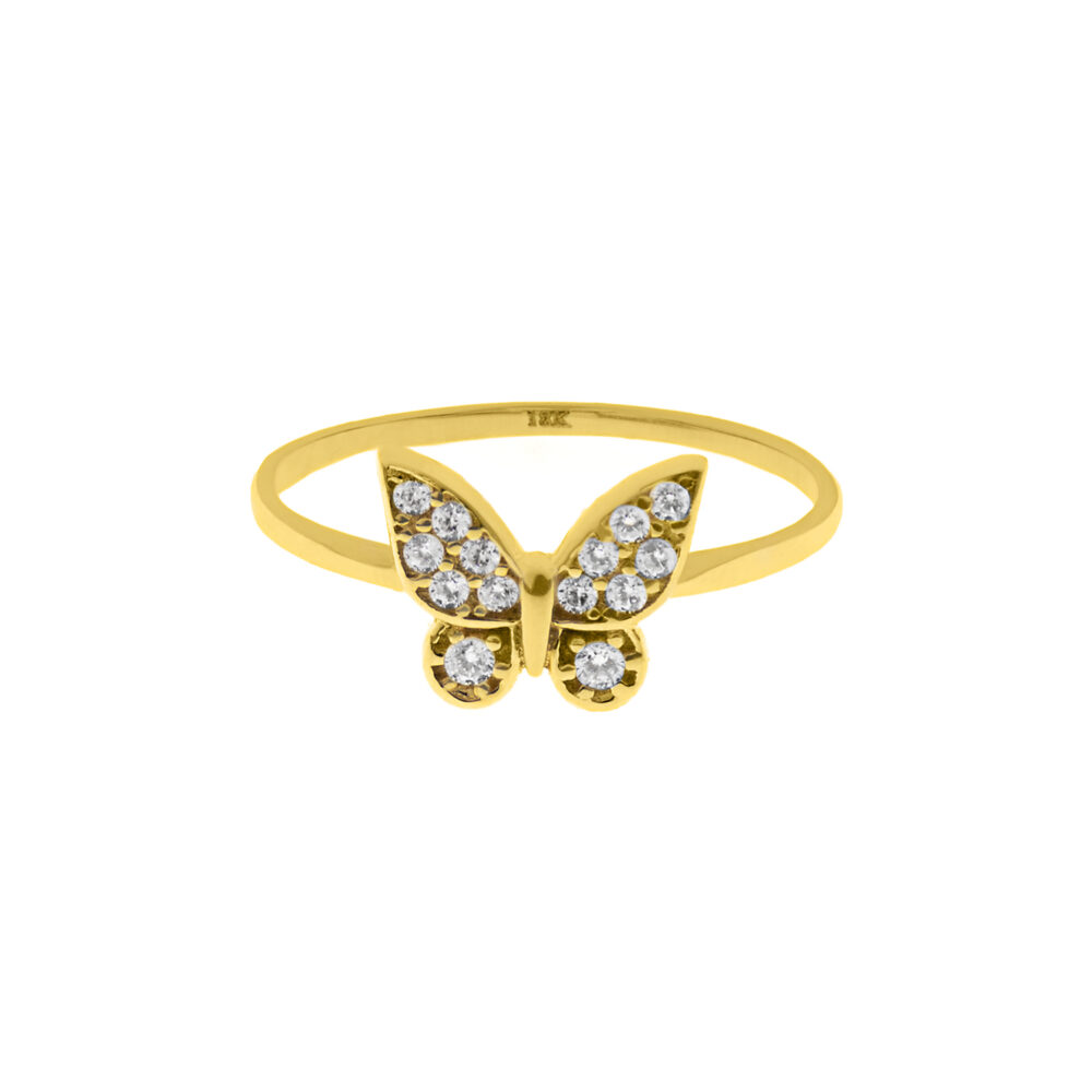 Anillo Mariposa Casual Oro 18K