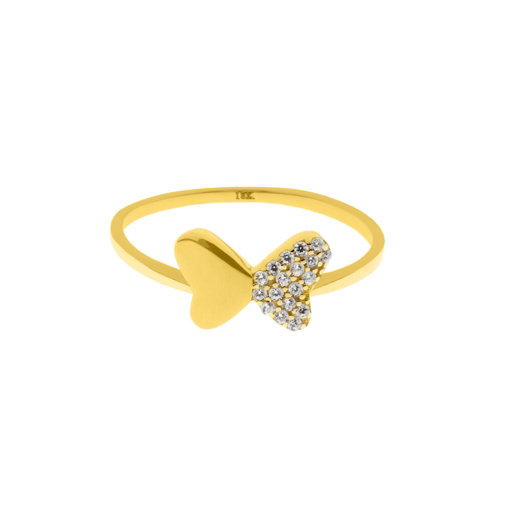 Anillo Mariposa Cz Oro 18K