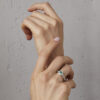 - Anillo Esmeralda Casual Plata 925