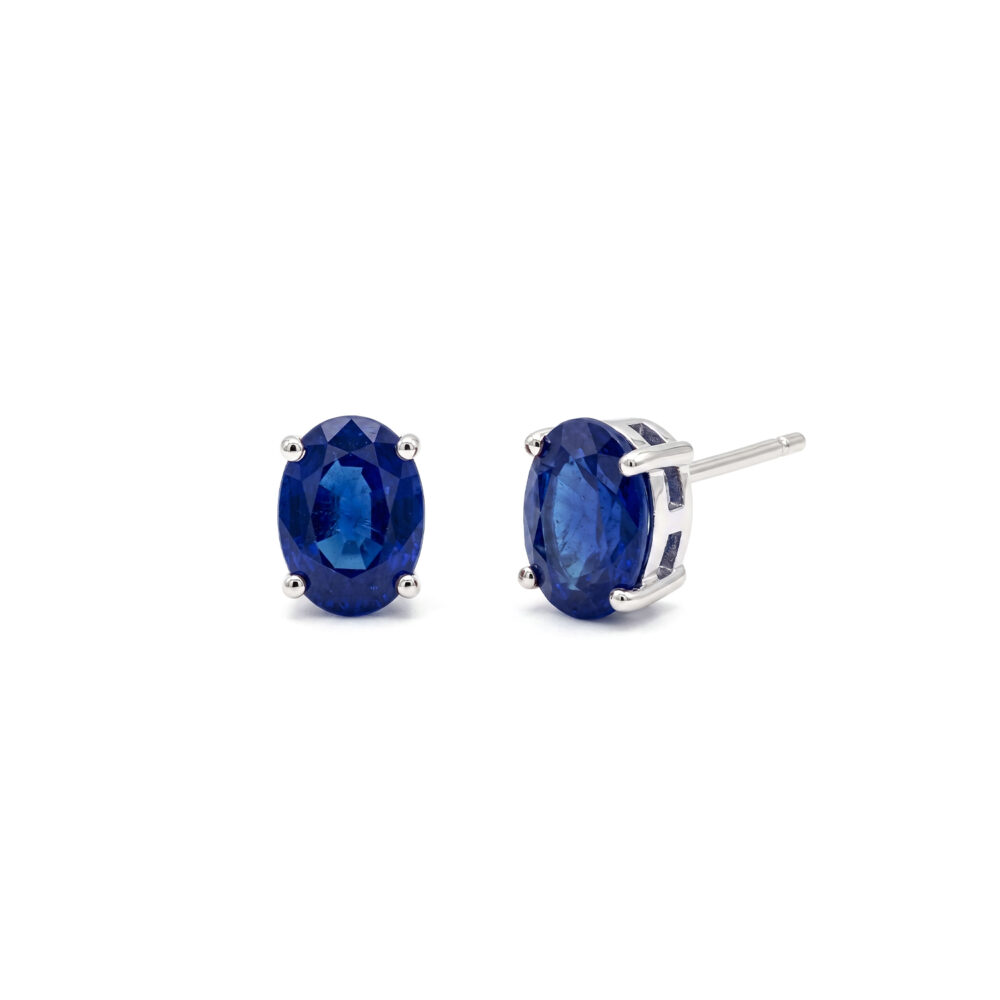 Aretes Zafiro Plata 925