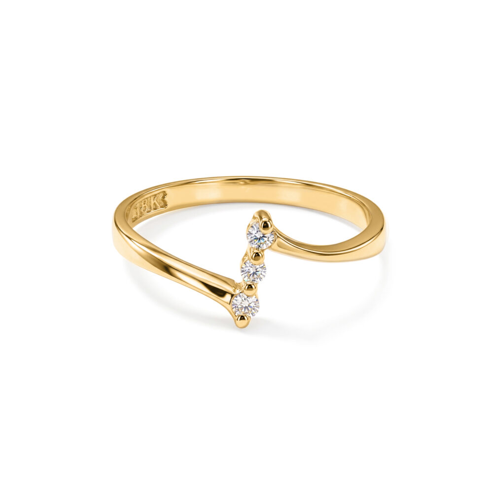 Anillo Trio Encuentro Casual Oro 18K