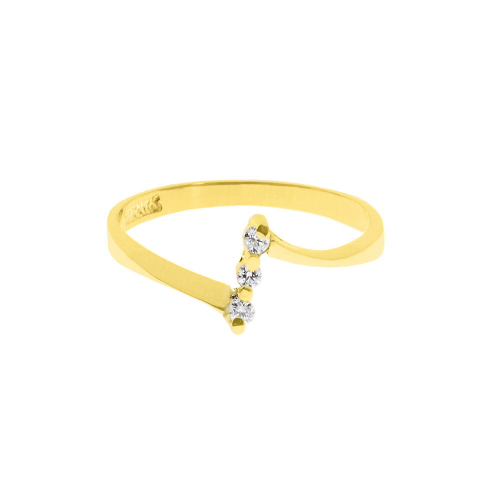 Anillo Trio Encuentro Casual Oro 18K