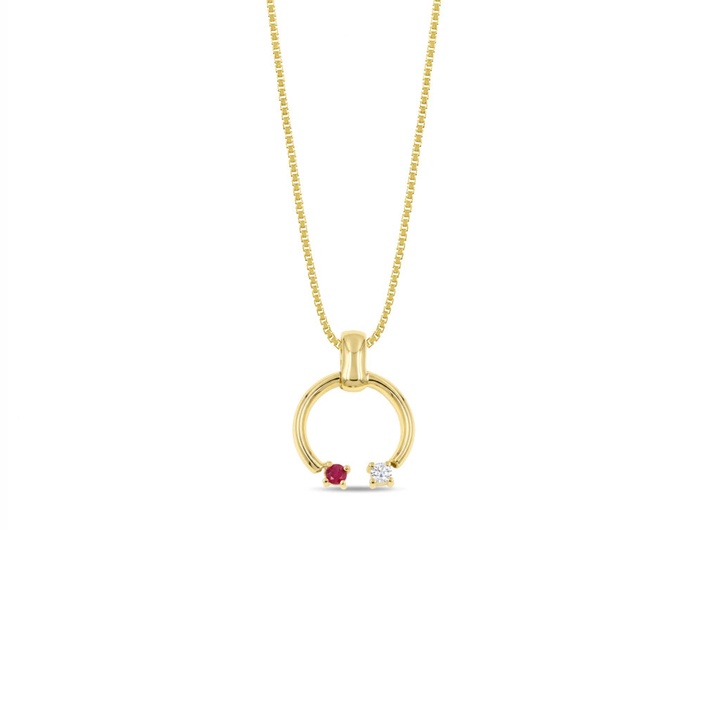 Collar Rubí Legado Oro 18K & Brillante